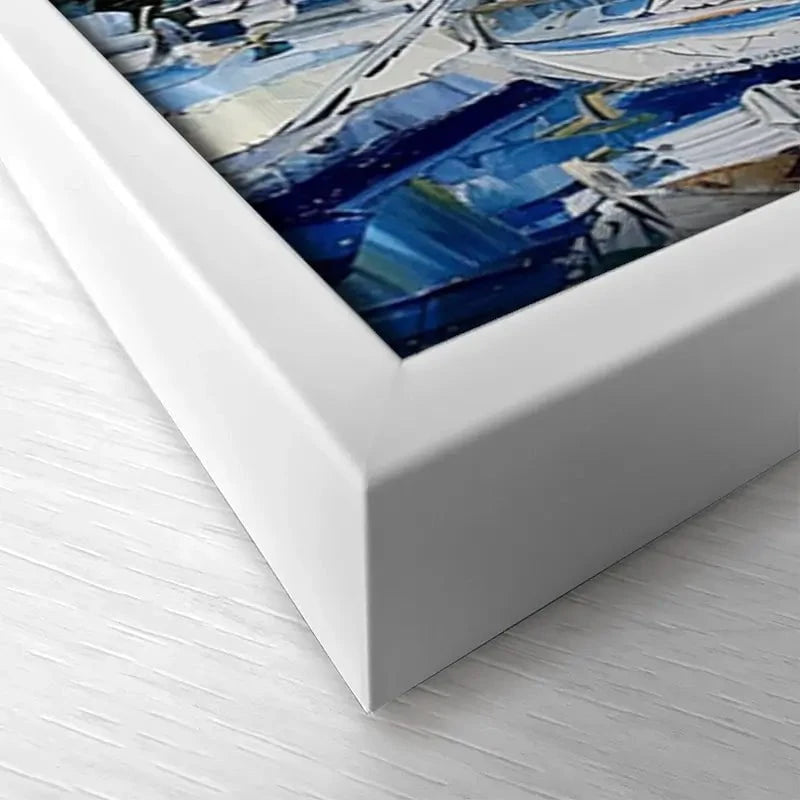 Boats In The Harbour Canvas Print Boats In The Harbour Canvas Print wall art product Elena Avanesova