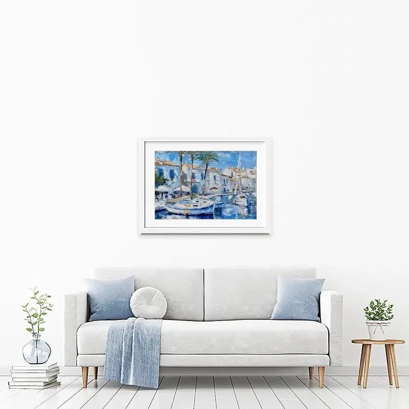 Boats In The Harbour Framed Art Print Boats In The Harbour Framed Art Print wall art product Elena Avanesova