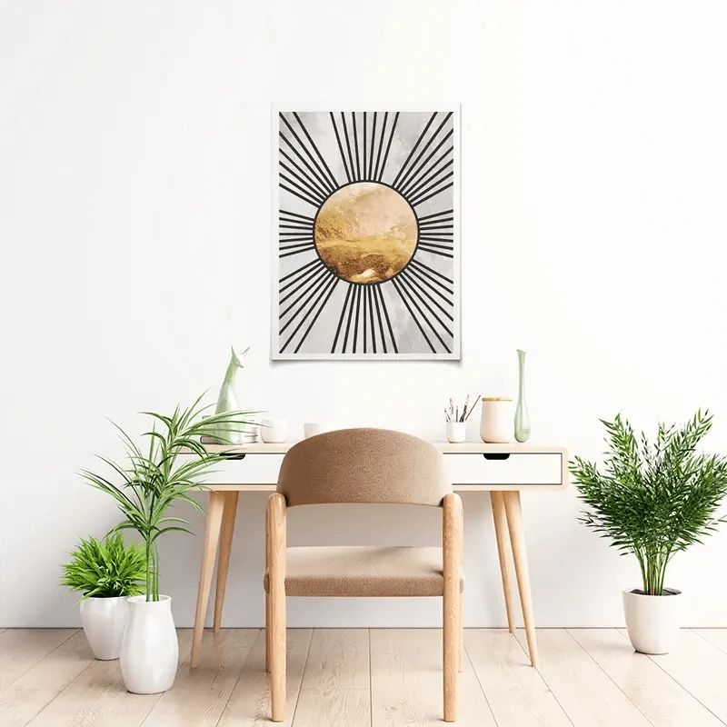 Boho Sun Black 1 Art Print Boho Sun Black 1 Art Print wall art product Sarah Manovski