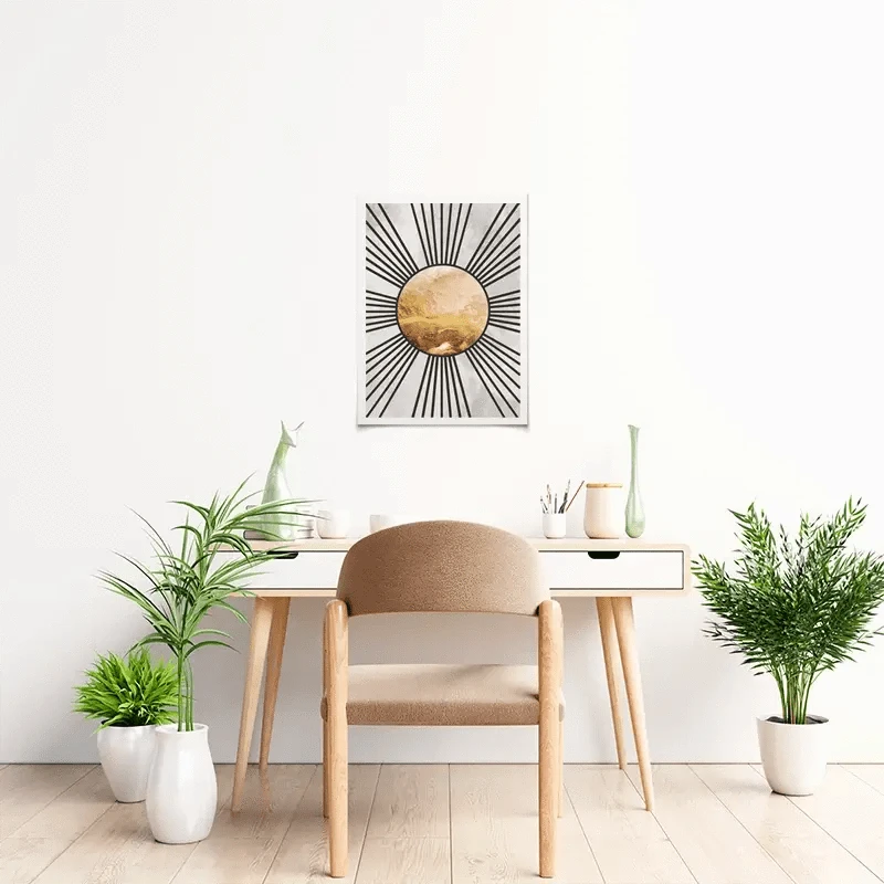 Boho Sun Black 1 Art Print Boho Sun Black 1 Art Print wall art product Sarah Manovski