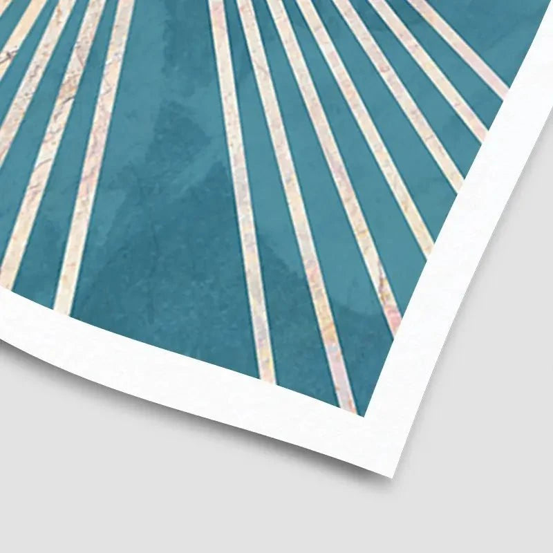 Boho Sun Blue 1 Art Print Boho Sun Blue 1 Art Print wall art product Sarah Manovski