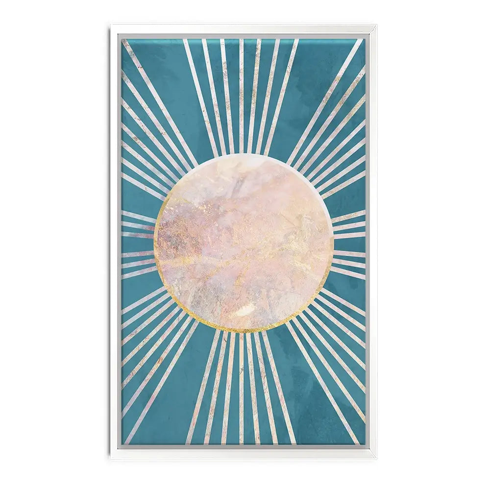 Boho Sun Blue 1 Canvas Print Boho Sun Blue 1 Canvas Print wall art product Sarah Manovski
