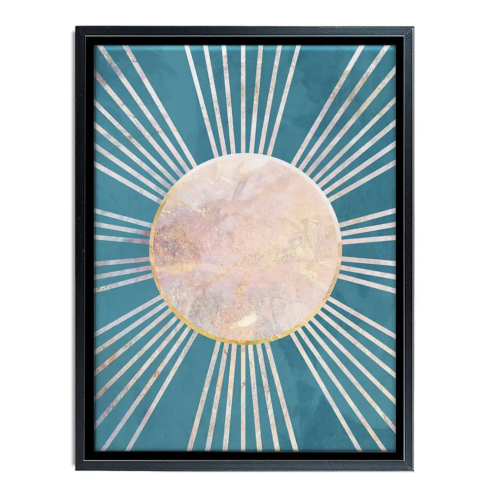 Boho Sun Blue 1 Canvas Print Boho Sun Blue 1 Canvas Print wall art product Sarah Manovski
