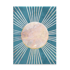 Boho Sun Blue 1 Canvas Print Boho Sun Blue 1 Canvas Print wall art product Sarah Manovski