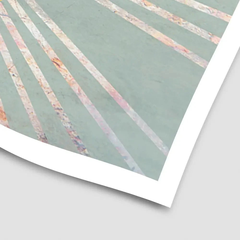 Boho Sun Pale Green 1 Art Print Boho Sun Pale Green 1 Art Print wall art product Sarah Manovski