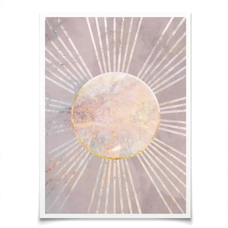 Boho Sun Pink 1 Art Print Boho Sun Pink 1 Art Print wall art product Sarah Manovski