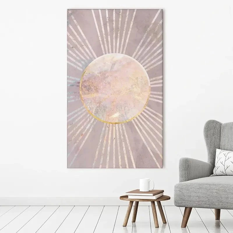 Boho Sun Pink 1 Canvas Print Boho Sun Pink 1 Canvas Print wall art product Sarah Manovski