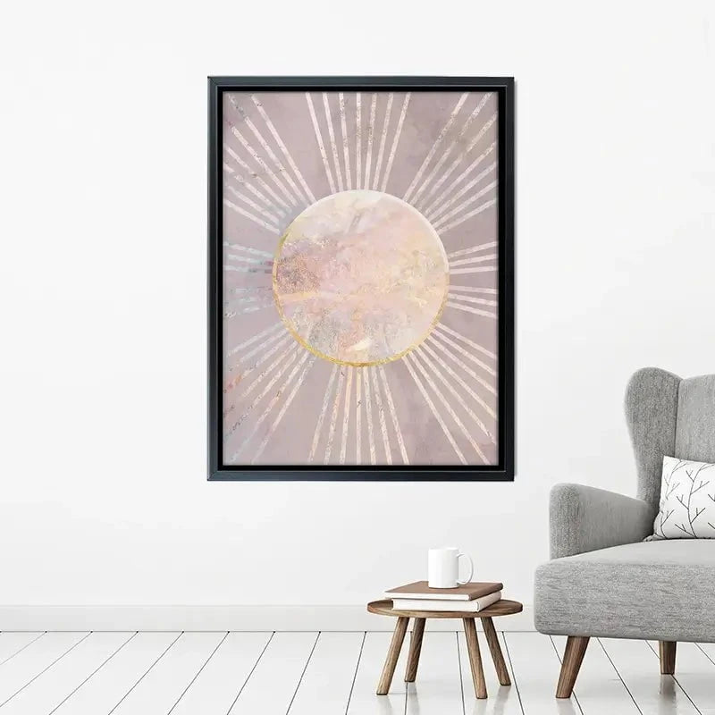 Boho Sun Pink 1 Canvas Print Boho Sun Pink 1 Canvas Print wall art product Sarah Manovski