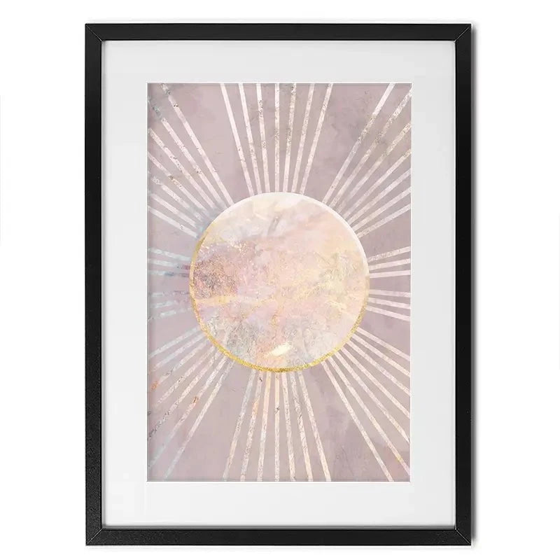 Boho Sun Pink 1 Framed Art Print Boho Sun Pink 1 Framed Art Print wall art product Sarah Manovski