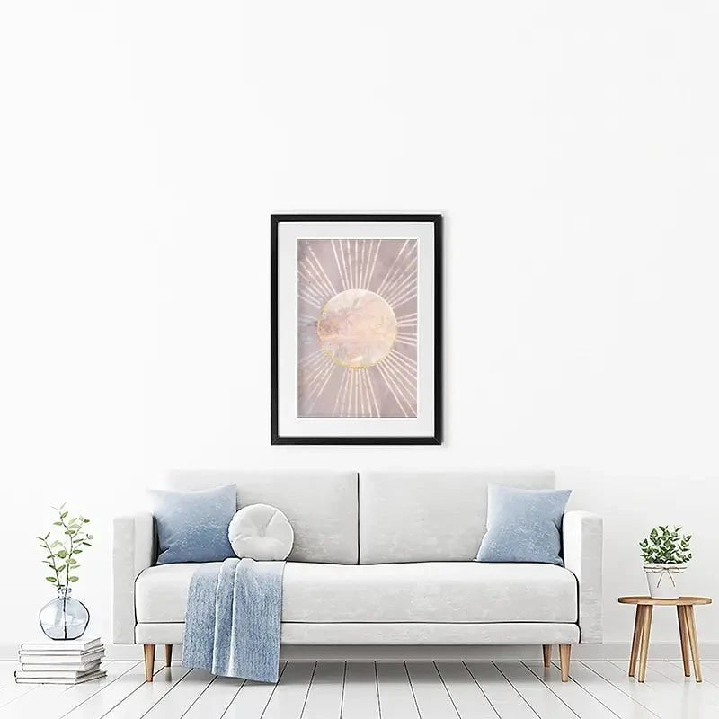 Boho Sun Pink 1 Framed Art Print Boho Sun Pink 1 Framed Art Print wall art product Sarah Manovski