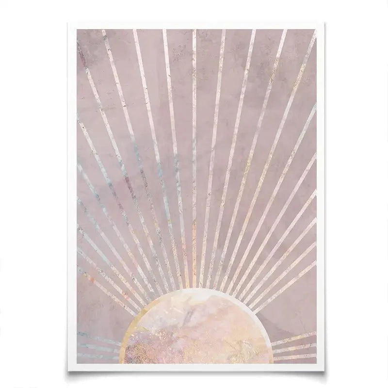 Boho Sun Pink 2 Art Print Boho Sun Pink 2 Art Print wall art product Sarah Manovski