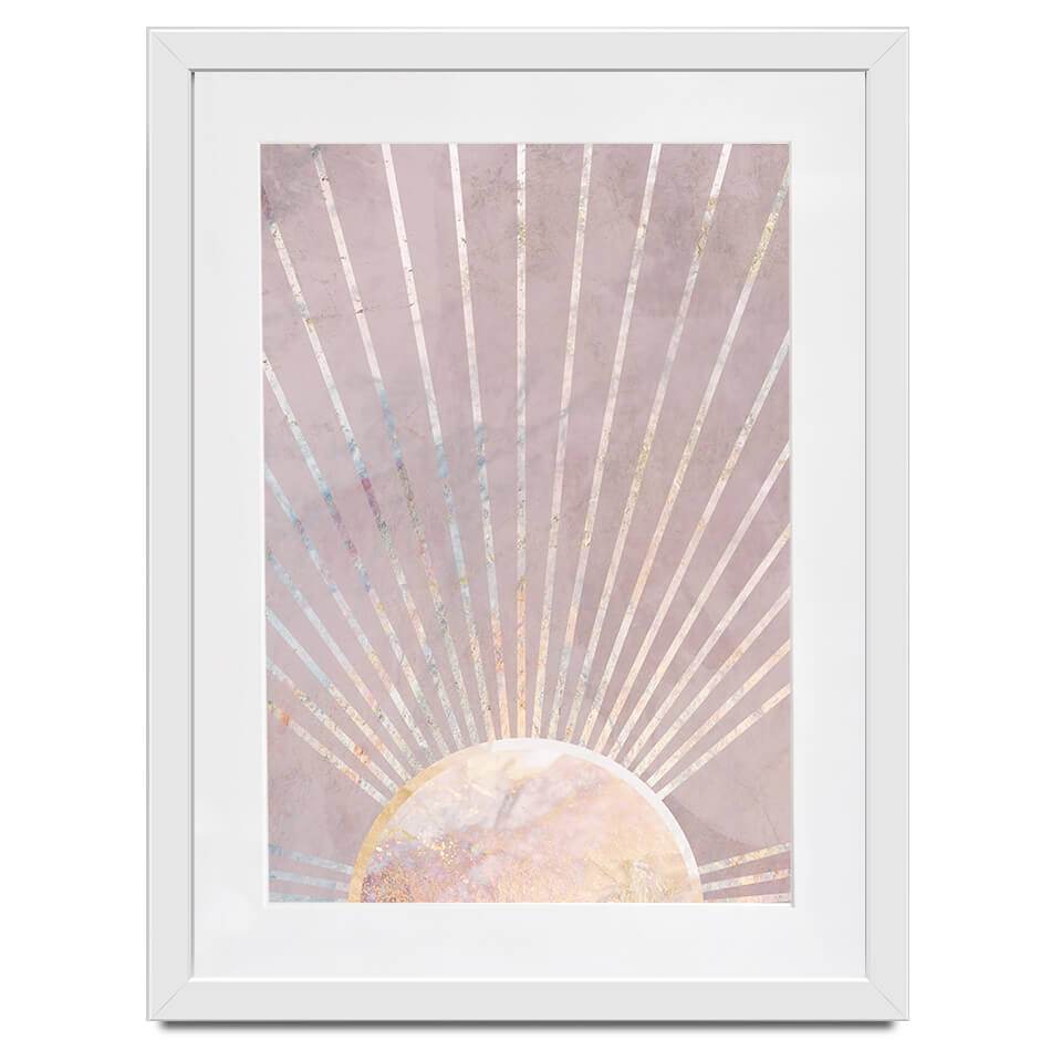 Boho Sun Pink 2 Framed Art Print Boho Sun Pink 2 Framed Art Print wall art product Sarah Manovski