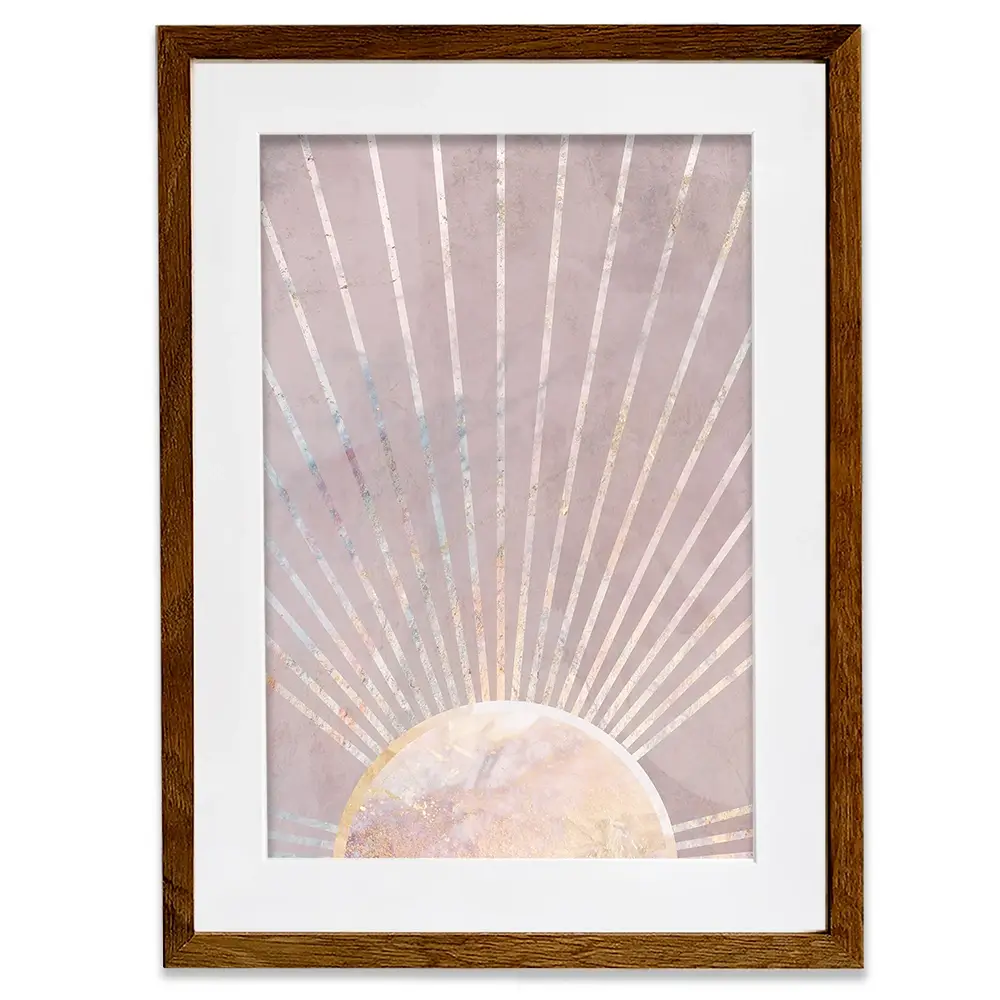 Boho Sun Pink 2 Framed Art Print Boho Sun Pink 2 Framed Art Print wall art product Sarah Manovski