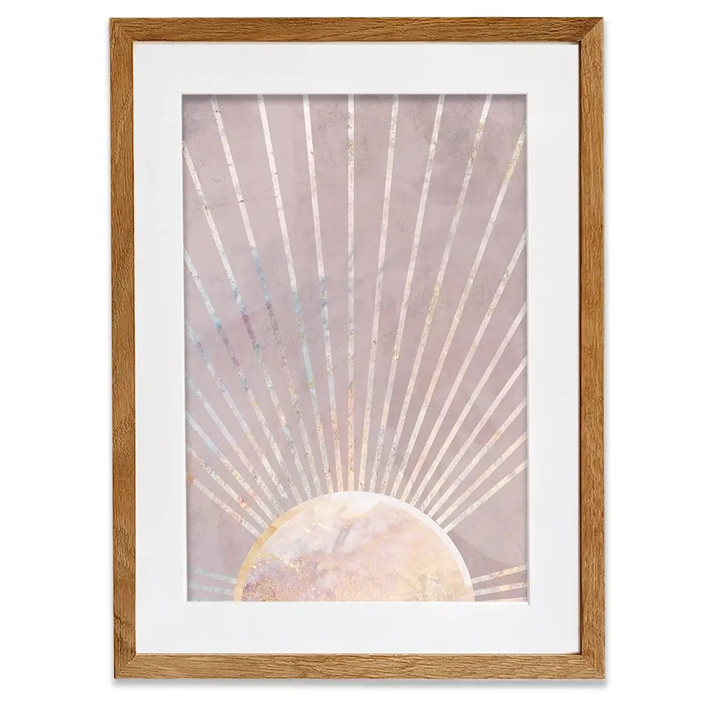 Boho Sun Pink 2 Framed Art Print Boho Sun Pink 2 Framed Art Print wall art product Sarah Manovski