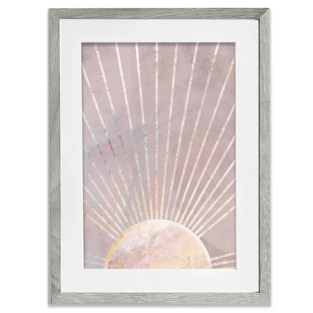 Boho Sun Pink 2 Framed Art Print Boho Sun Pink 2 Framed Art Print wall art product Sarah Manovski