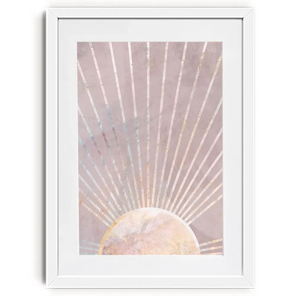Boho Sun Pink 2 Framed Art Print Boho Sun Pink 2 Framed Art Print wall art product Sarah Manovski