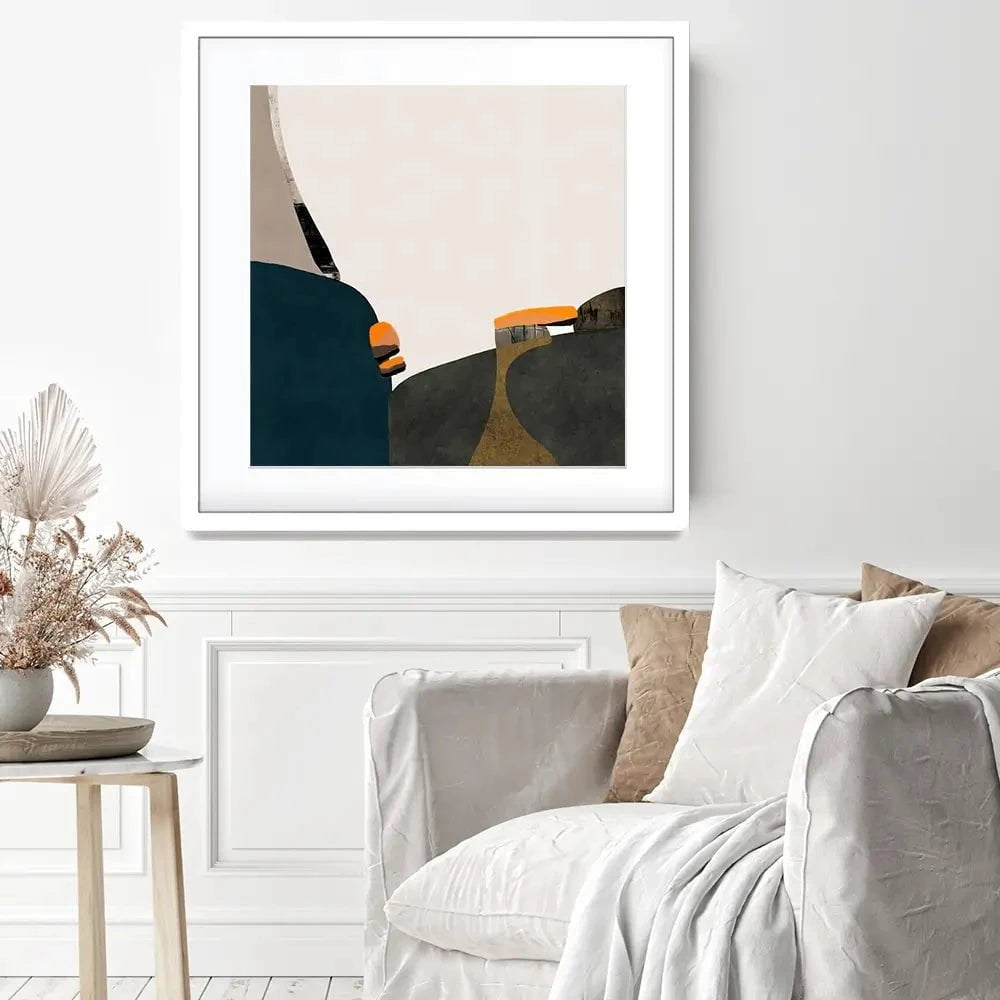 Bold And Serene Square Framed Art Print Bold And Serene Square Framed Art Print wall art product Roberto Moro