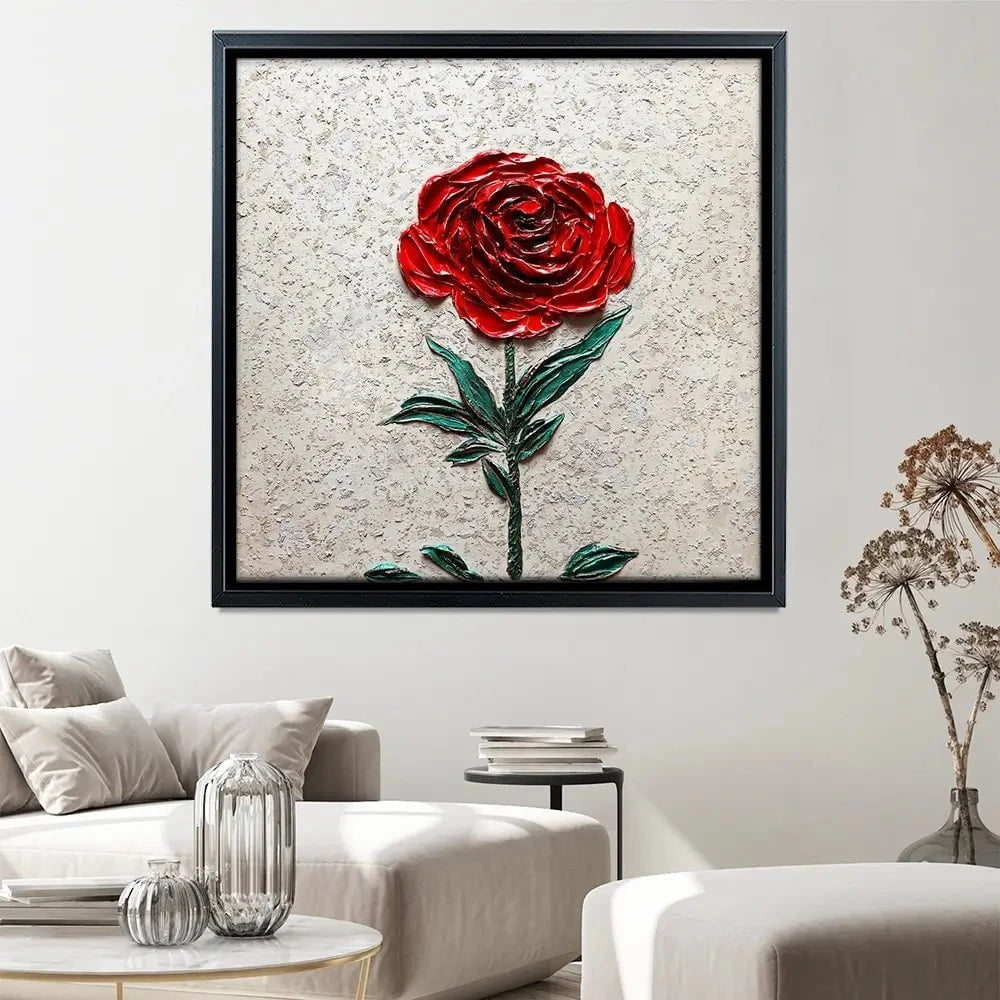 Bold Beauty Square Canvas Print Bold Beauty Square Canvas Print wall art product Nada Khatib
