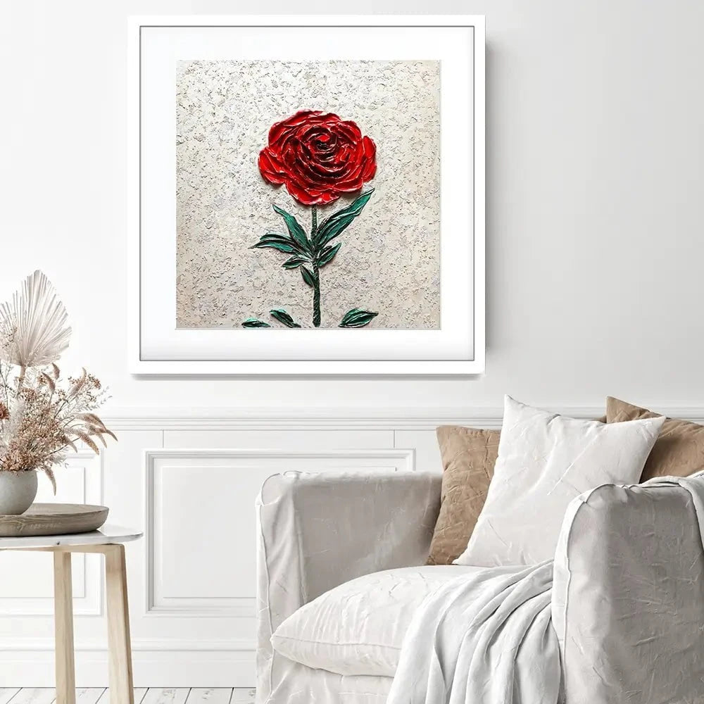 Bold Beauty Square Framed Art Print Bold Beauty Square Framed Art Print wall art product Nada Khatib