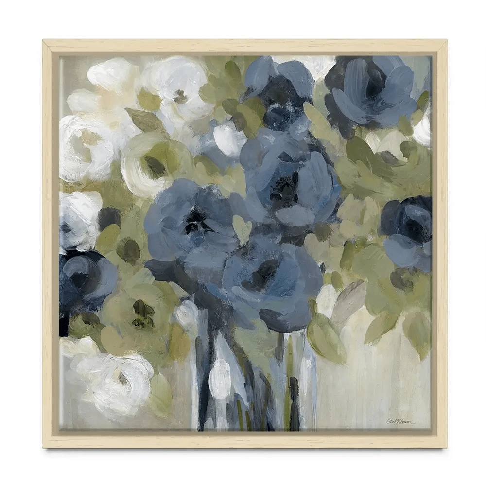 Bold Blues Square Canvas Print Bold Blues Square Canvas Print wall art product Carol Robinson