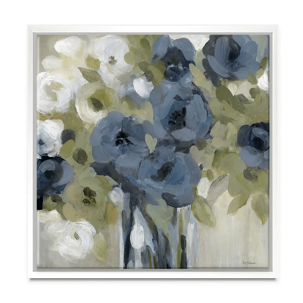 Bold Blues Square Canvas Print Bold Blues Square Canvas Print wall art product Carol Robinson