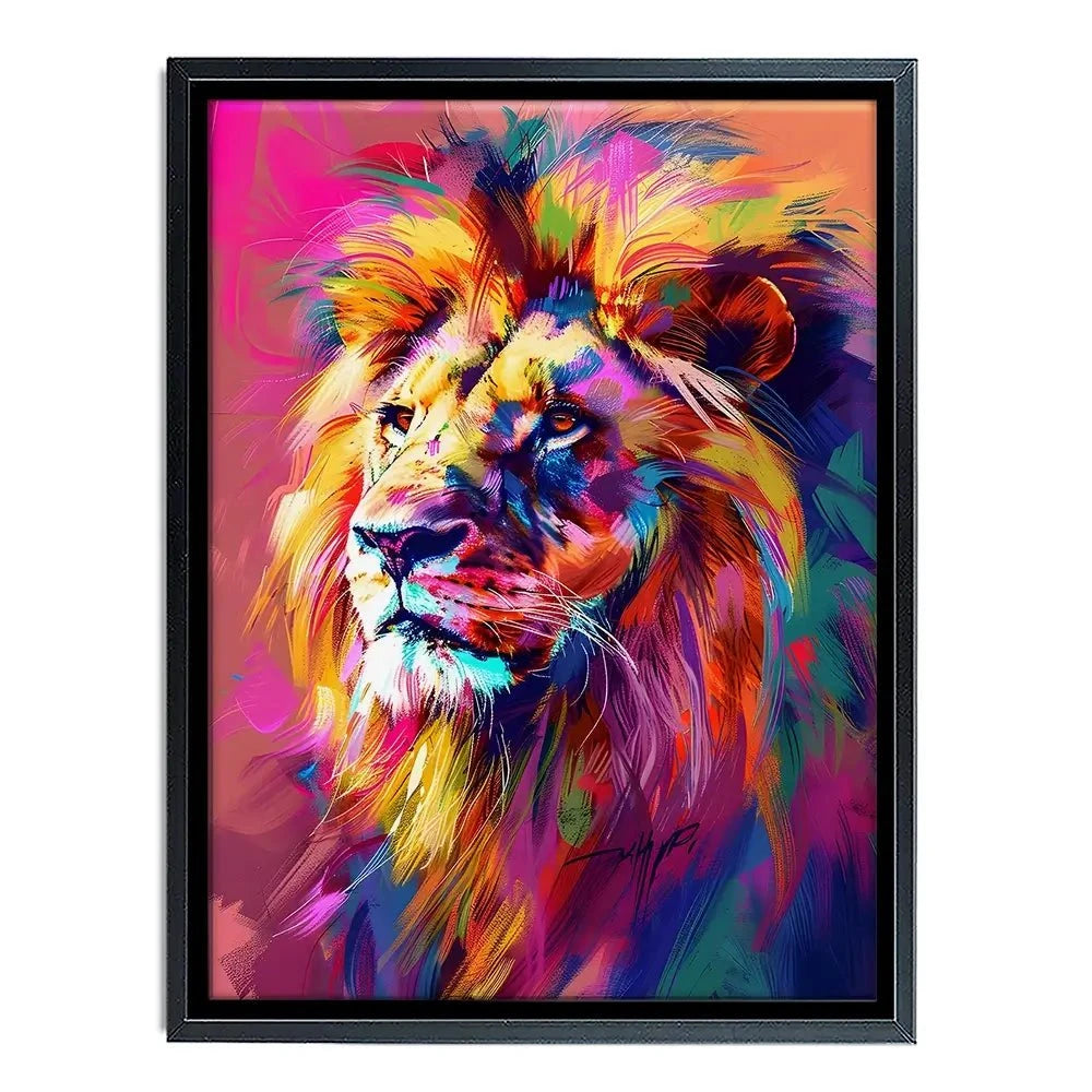 Bold Lion Canvas Print Bold Lion Canvas Print wall art product Art Print Shop