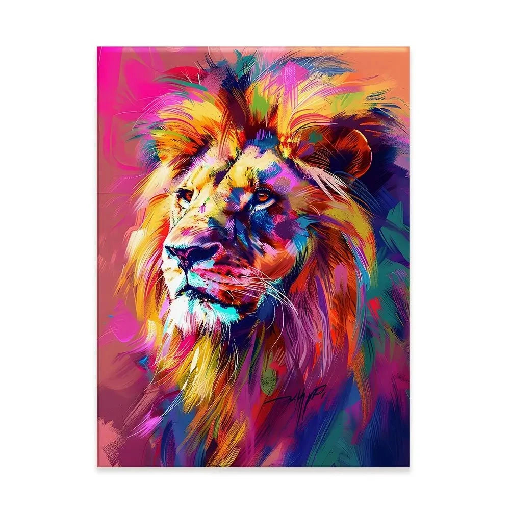 Bold Lion Canvas Print Bold Lion Canvas Print wall art product Art Print Shop