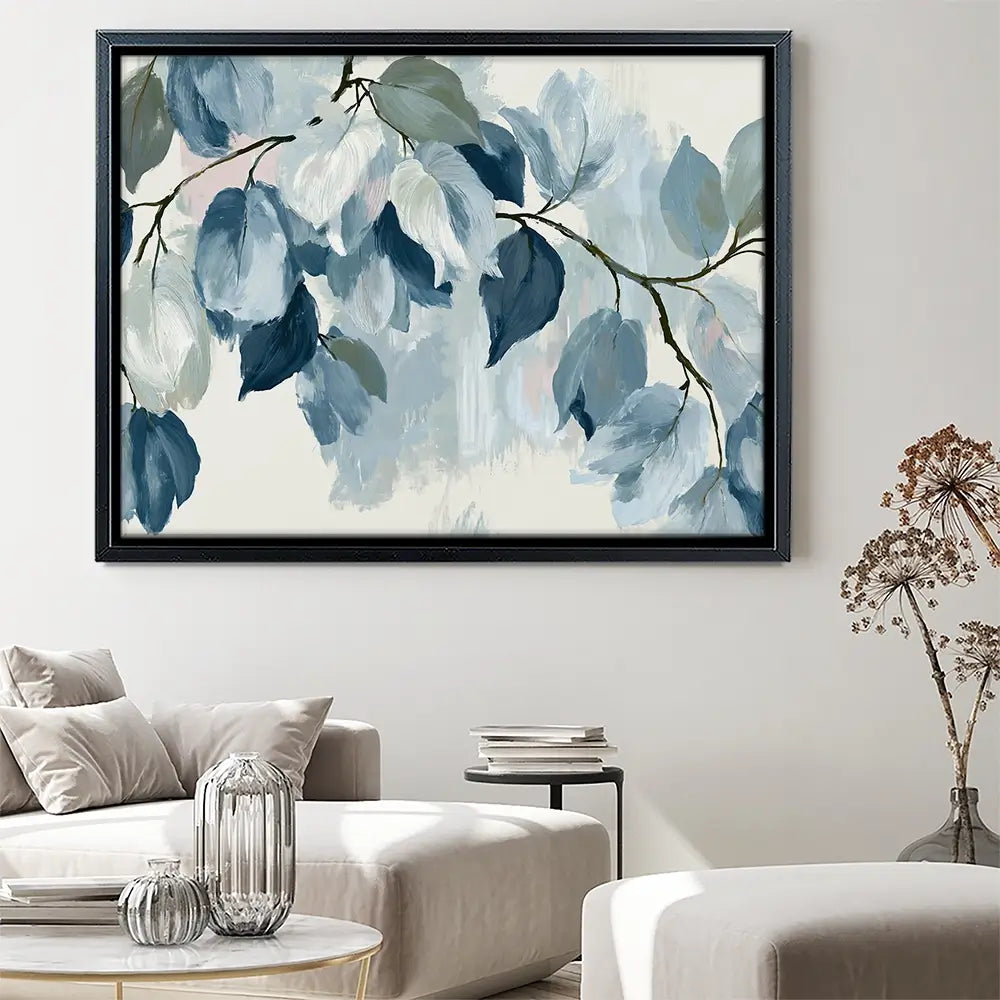 Bone Leaf Cascade Canvas Print Bone Leaf Cascade Canvas Print wall art product Chromatic Storm Studio