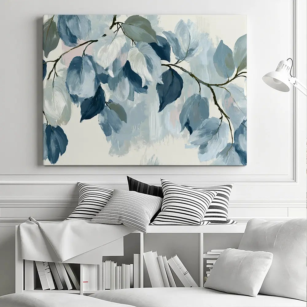Bone Leaf Cascade Canvas Print Bone Leaf Cascade Canvas Print wall art product Chromatic Storm Studio