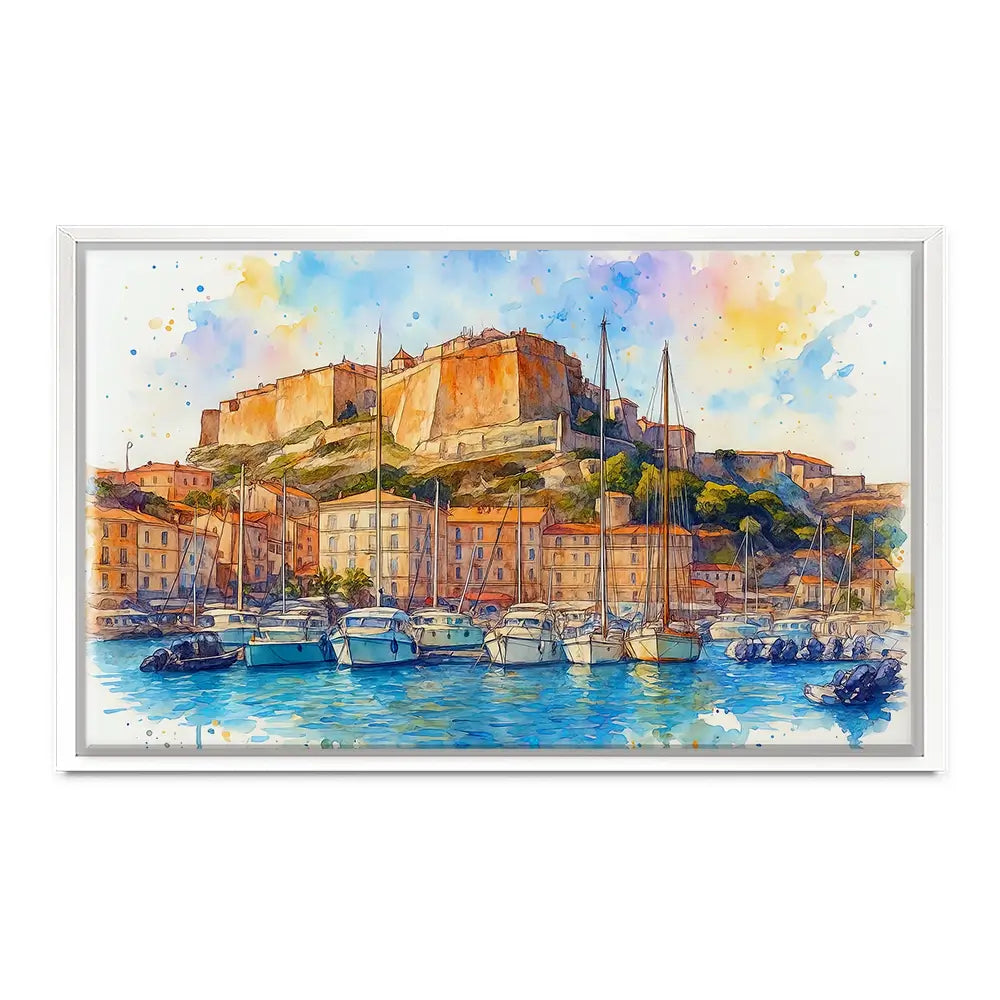 Bonifacio Corsica Canvas Print Bonifacio Corsica Canvas Print wall art product David Alexander Elder