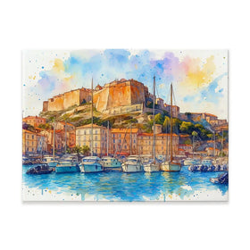 Bonifacio Corsica Canvas Print Bonifacio Corsica Canvas Print wall art product David Alexander Elder