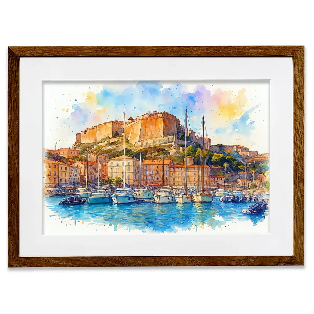 Bonifacio Corsica Framed Art Print Bonifacio Corsica Framed Art Print wall art product David Alexander Elder