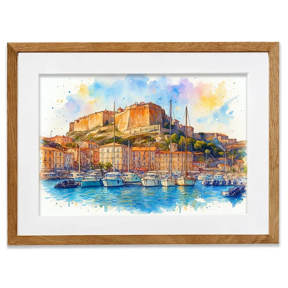 Bonifacio Corsica Framed Art Print Bonifacio Corsica Framed Art Print wall art product David Alexander Elder