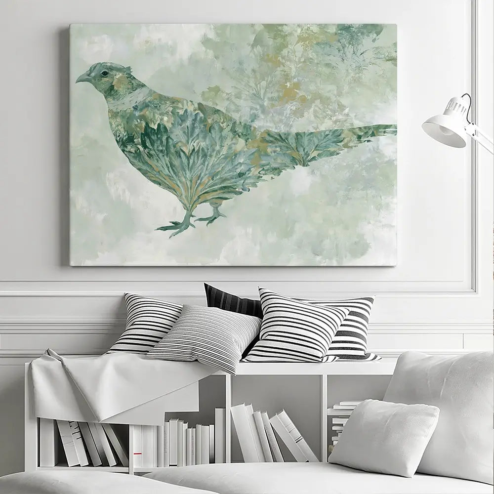 Botanical Bird Canvas Print Botanical Bird Canvas Print wall art product Chromatic Storm Studio