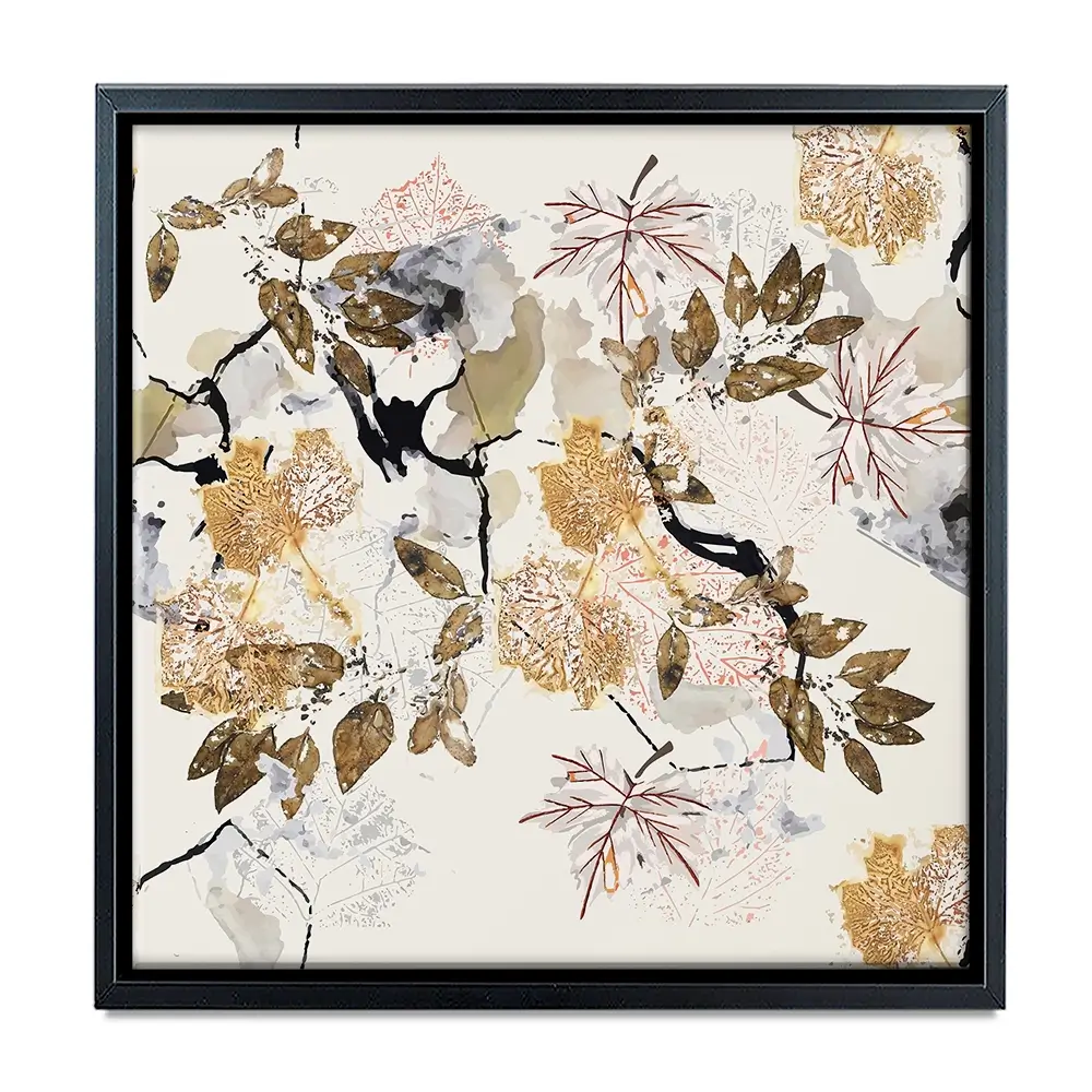 Botanical Branches Square Canvas Print Botanical Branches Square Canvas Print wall art product Art Print Shop