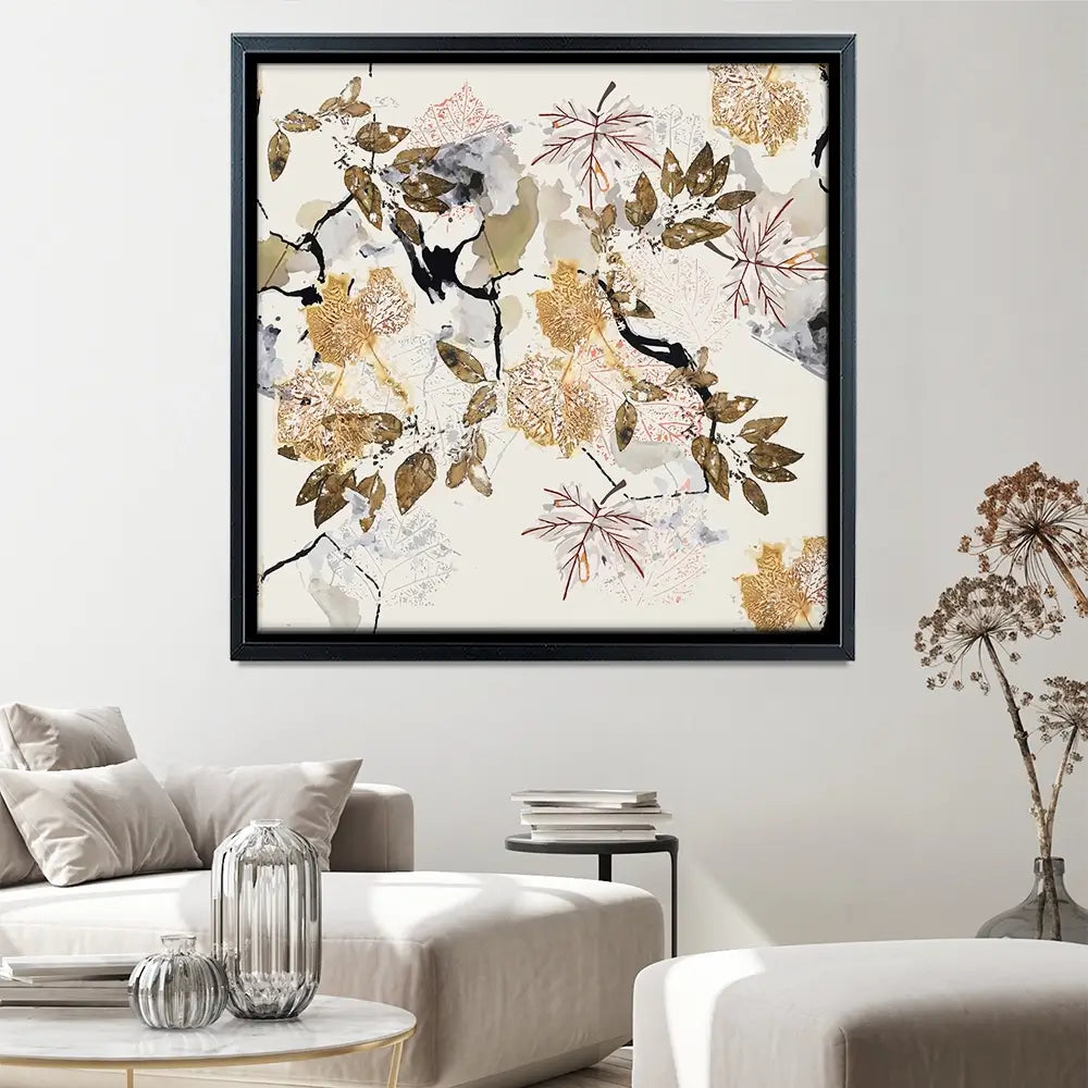 Botanical Branches Square Canvas Print Botanical Branches Square Canvas Print wall art product Art Print Shop