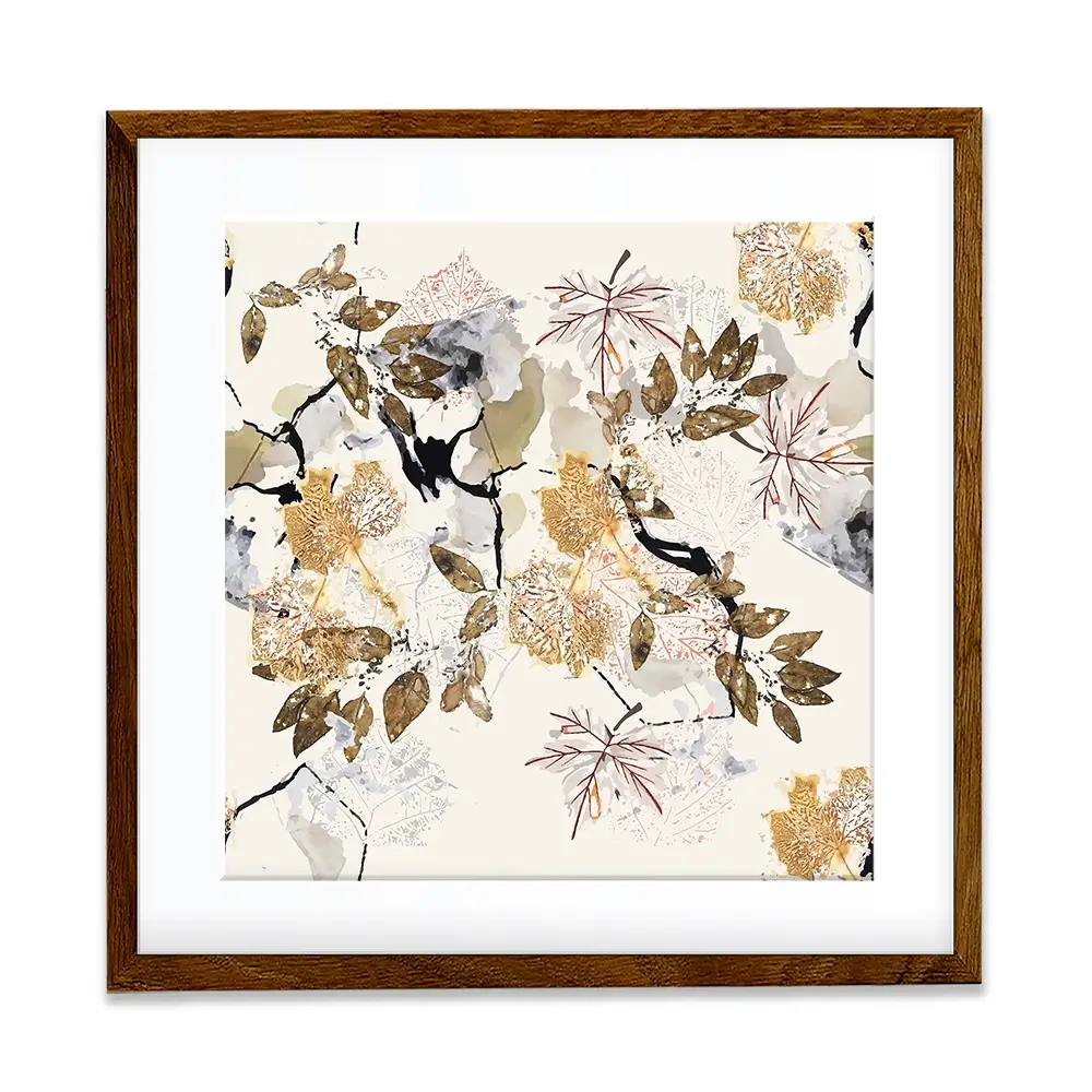 Botanical Branches Square Framed Art Print Botanical Branches Square Framed Art Print wall art product Art Print Shop