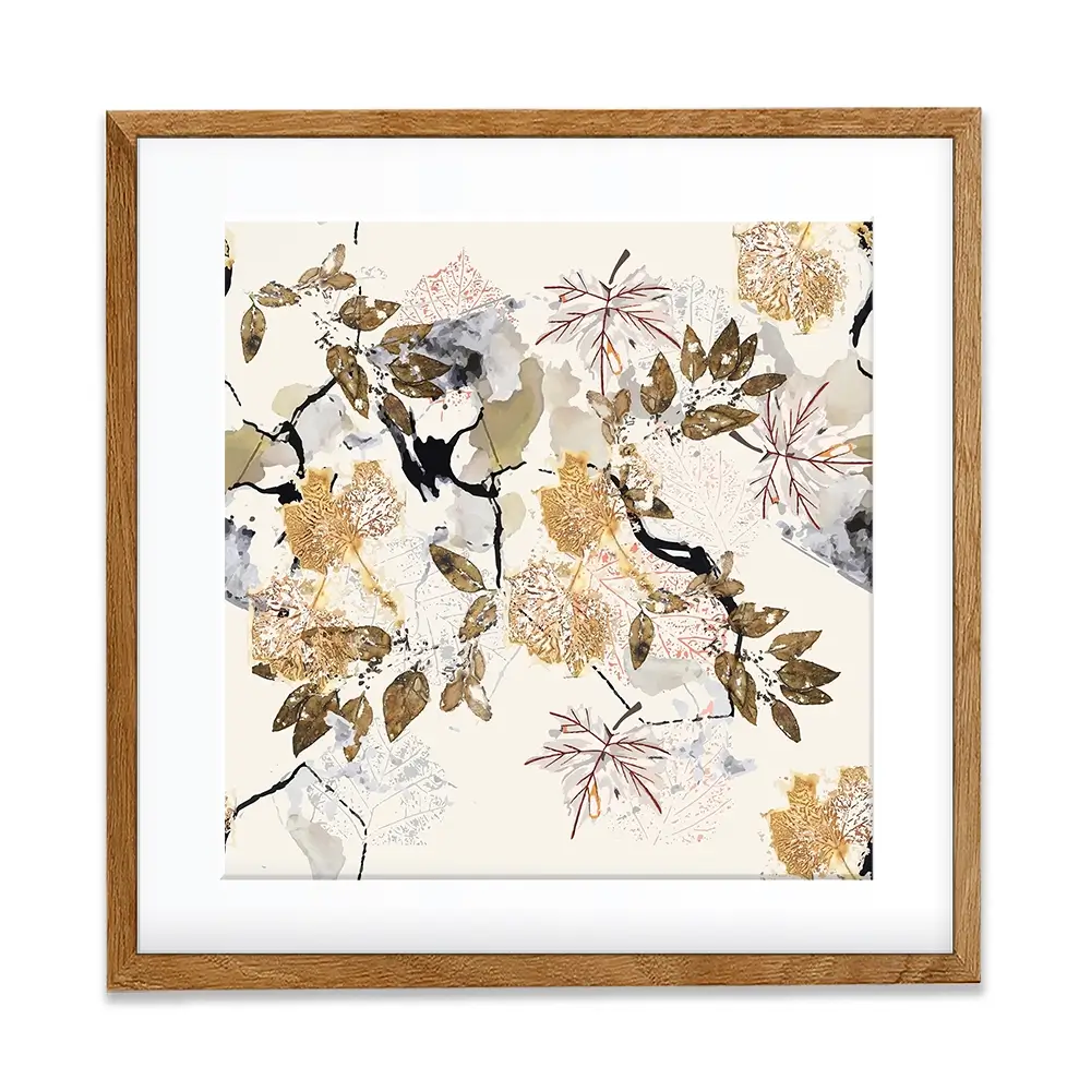 Botanical Branches Square Framed Art Print Botanical Branches Square Framed Art Print wall art product Art Print Shop