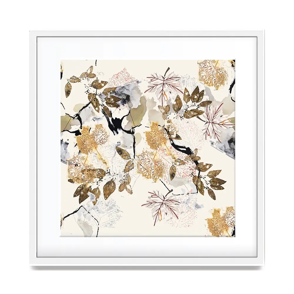 Botanical Branches Square Framed Art Print Botanical Branches Square Framed Art Print wall art product Art Print Shop