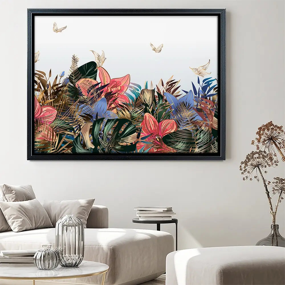 Botanical Butterflies Canvas Print Botanical Butterflies Canvas Print wall art product Art Print Shop