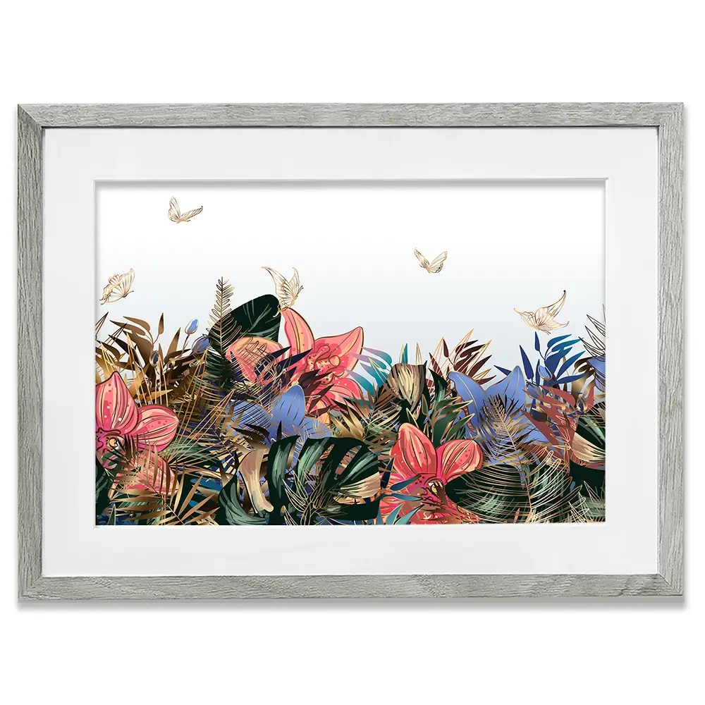 Botanical Butterflies Framed Art Print Botanical Butterflies Framed Art Print wall art product Art Print Shop
