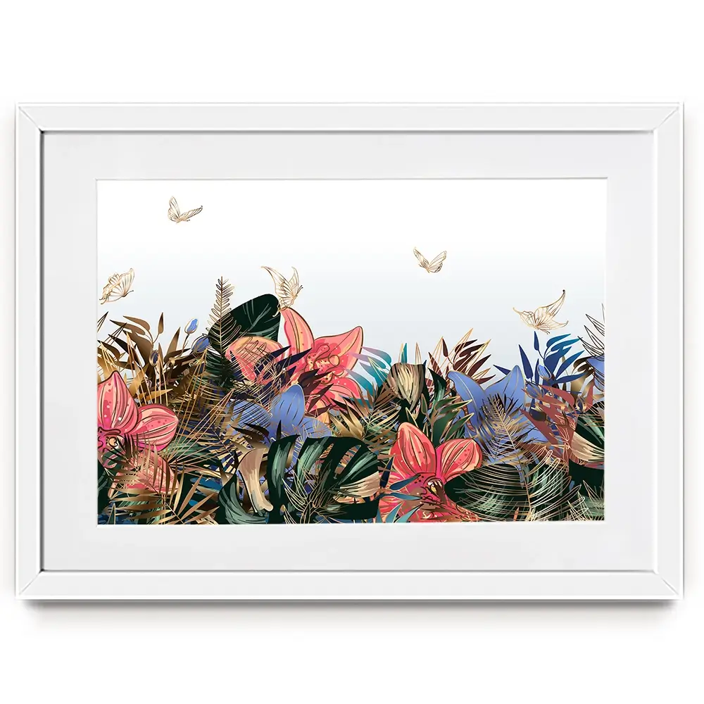 Botanical Butterflies Framed Art Print Botanical Butterflies Framed Art Print wall art product Art Print Shop
