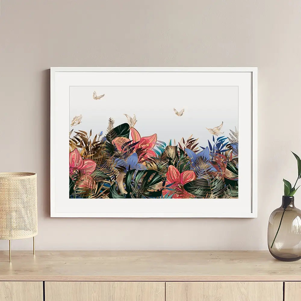 Botanical Butterflies Framed Art Print Botanical Butterflies Framed Art Print wall art product Art Print Shop