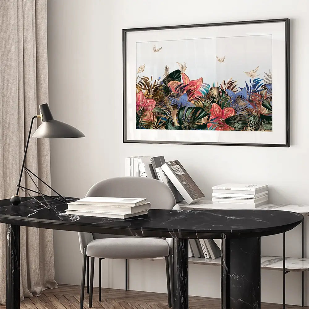 Botanical Butterflies Framed Art Print Botanical Butterflies Framed Art Print wall art product Art Print Shop