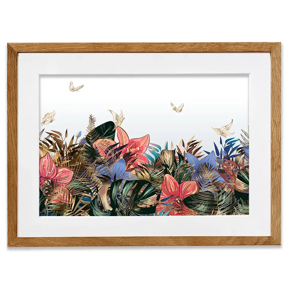 Botanical Butterflies Framed Art Print Botanical Butterflies Framed Art Print wall art product yulianas / Shutterstock
