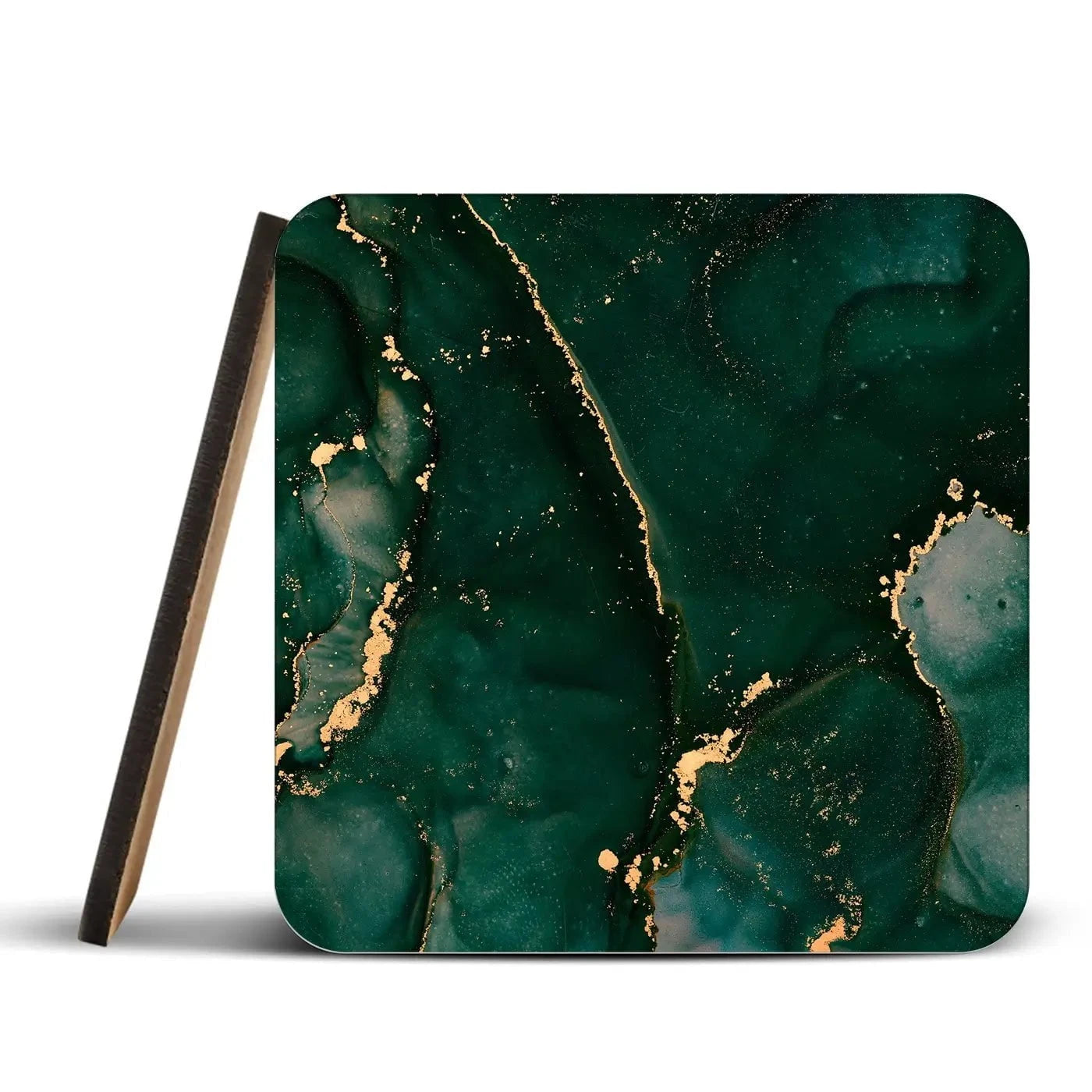 Bottle Green Marble 2 Coaster Set Bottle Green Marble 2 Coaster Set wall art product djero.adlibeshe yahoo.com / Shutterstock