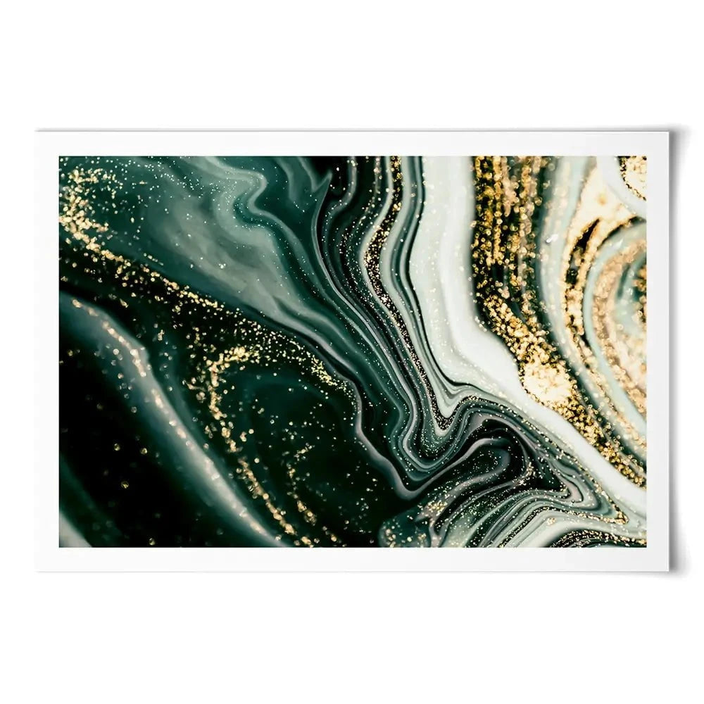 Bottle Green Marble Art Print Bottle Green Marble Art Print wall art product CARACOLLA / Shutterstock