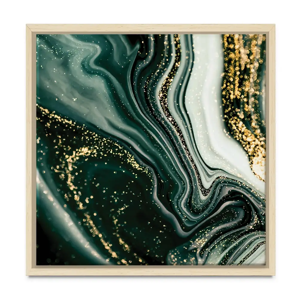 Bottle Green Marble Square Canvas Print Bottle Green Marble Square Canvas Print wall art product Art Print Shop