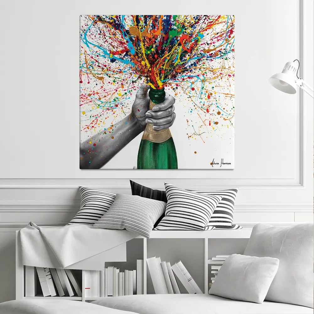 Bottle Of Nostalgia Square Canvas Print Bottle Of Nostalgia Square Canvas Print wall art product Ashvin Harrison