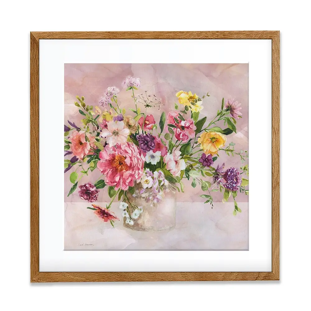 Bouquet Blooms Square Framed Art Print Bouquet Blooms Square Framed Art Print wall art product Carol Robinson